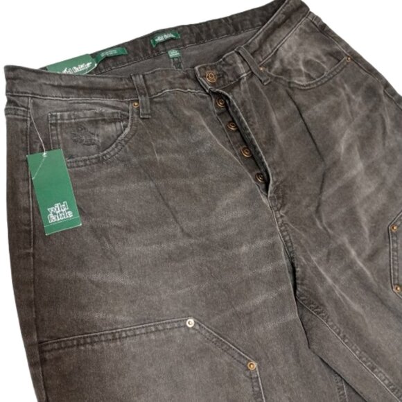 Wild Fable Black Wash Women's High-Rise Straight Button Fly Jeans NWT - Picture 10 of 11